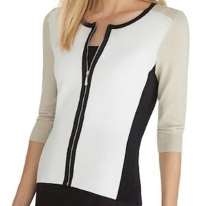 White House Black Market | Front Zip Cardigan | Size Medium